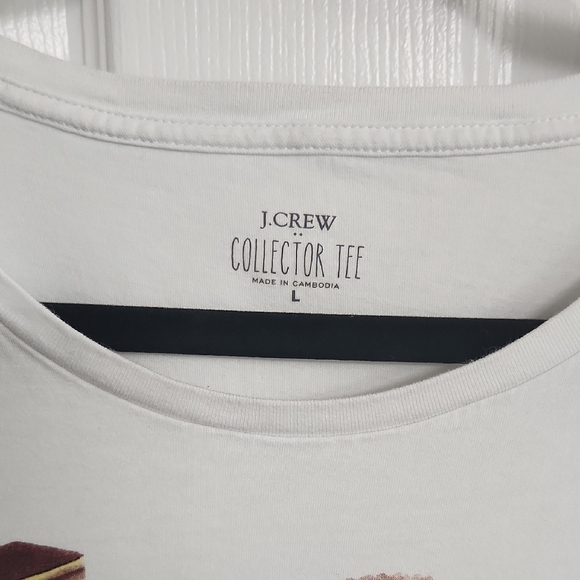 J. Crew Factory French Dessert Graphic Tee Size: L - Picture 3 of 6